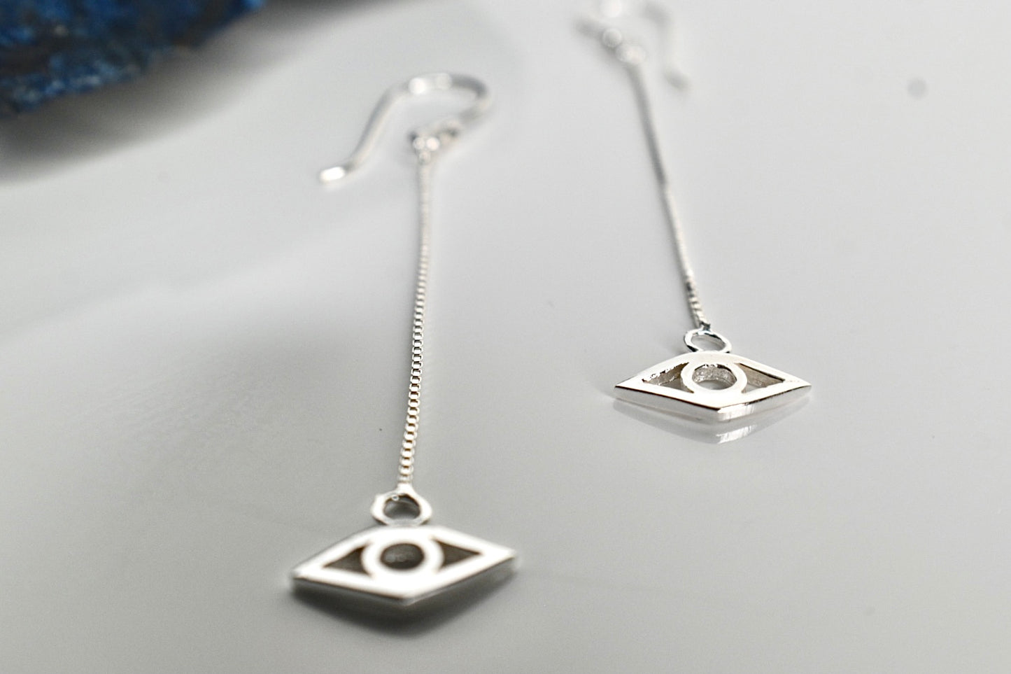 *LAST CHANCE SALE* Fortuna - Sterling Silver Evil Eye Earrings