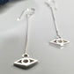 *LAST CHANCE SALE* Fortuna - Sterling Silver Evil Eye Earrings