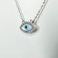 Vibez - Sterling Silver Evil Eye Necklace