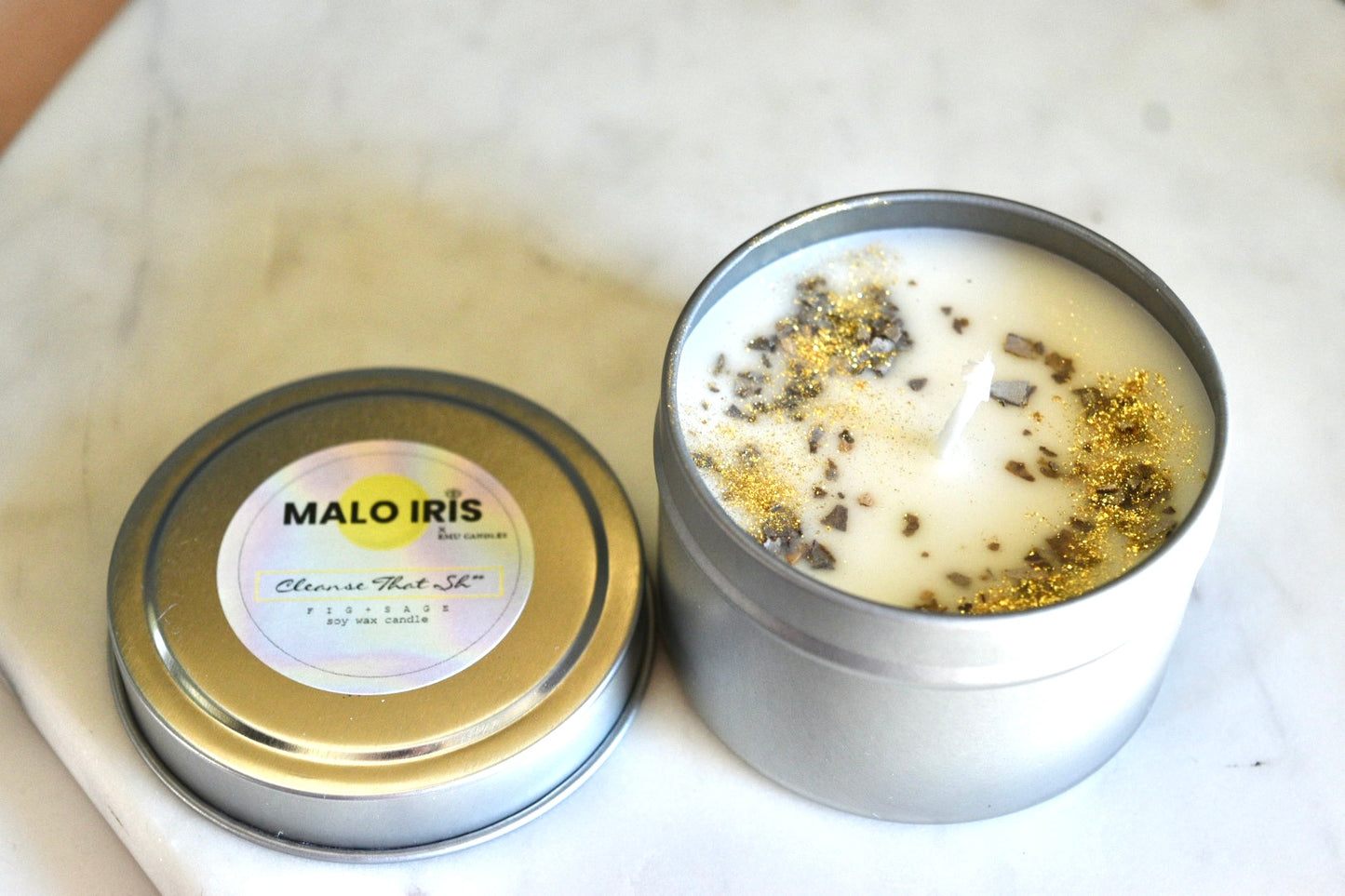 " Cleanse That Sh** " Candle by EMU Candle  **NEW LOOK**